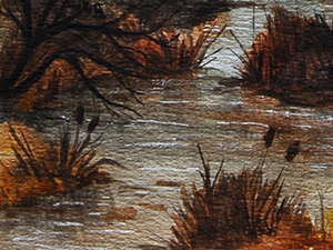 Watercolor landscape paintings